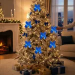 Adorno Colgante Moños X1 Decoracion Arbol De Navidad