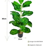 Planta Artificial Con Maceta 80cm Deco Interior Exterior