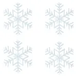 Adorno Colgante Copo De Nieve Decoración Navidad X4