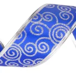 Cintas Navideñas Pack X3 Adornos Glitter 5cm 2,70mts Navidad