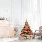 Arbol Navidad Tronador De Lujo 1,20mts + Kit 30 Adornos Rojo