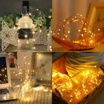 Tira De Luces Alambre Led 3 Mts Corcho Botella Decoracion