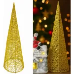 Pino Alambre Cono Navideño Decoración Adorno Navidad 40cm