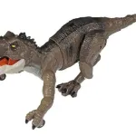 Dinosaurio Control Remoto Expreso Polar Luces Sonidos Marrón Claro