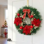 Corona Navidad 40 Cm Adorno Para Puerta Decoracion Navideña