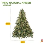 Árbol De Navidad Fabesa Natural 1.3m Pino Desmontable