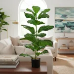 Planta Artificial Con Maceta 80cm Deco Interior Exterior