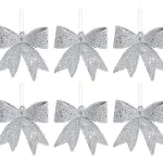 Adornos Navideños Moños Gibré Arbolito De Navidad 6cm X4