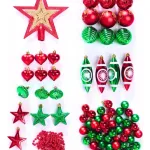 Navidad Adornos X73 Bolas Estrellas Figuras Collar Puntal