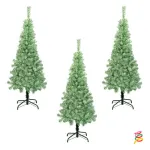 Árbol De Navidad Arbolito Slim Nevado 1.50mts Base Metal