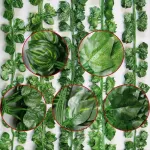 Jardin Vertical Enredadera Hojas Artificiales 2,05mts