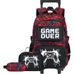 Mochila Con Carrito Infantil Escolar 3 En 1 Canopla Lunchera