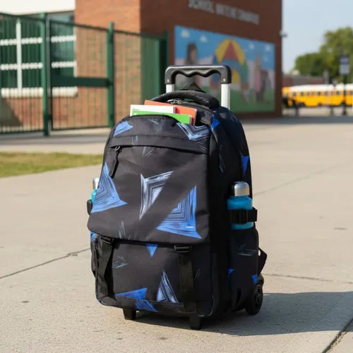 Producto Mochila Carrito Escolar Reforzada Manija Telescopica Carro Imagen