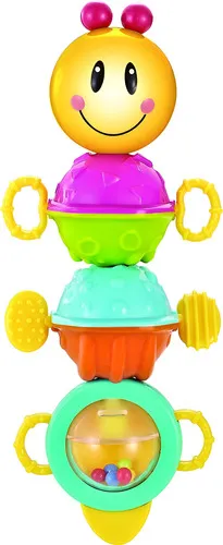 Producto Sonajero Bebe Oruga Musical Movil Luz Sonido Didactico Color Amarillo Imagen