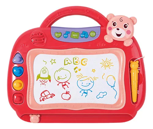 Producto Pizarra Mágica Expreso Polar Tablero Magnético Dibujo Infantil 26x31cm Blanco Imagen