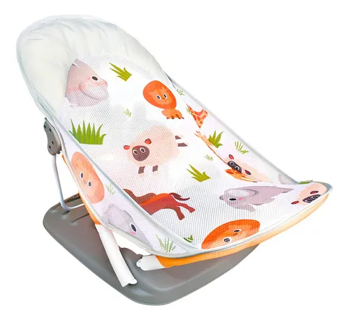 Producto Silla Mecedora Plegable Baño Bebé Expreso Polar Antideslizante Reclinable 0-24 Meses Blanco Imagen