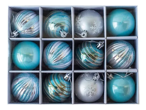 Producto Navidad Adornos Bolas Navideñas Decoradas 6cmx72 Terminación Imagen