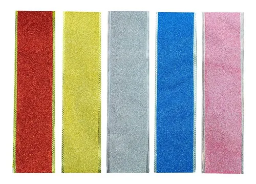 Producto Cintas Navideñas Pack X3 6cm 2,70mt Adornos Navidad Decorar Imagen