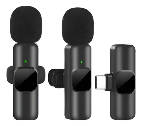Producto Micrófono Inalámbrico Lightning Con Doble Solapa, Color Negro Imagen
