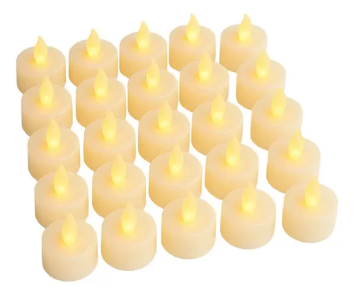 Producto Pack X24 Velita Luz Led Calida Pilas Incluidas Decoracion Imagen