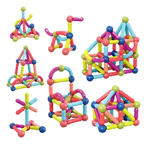 Producto Juego Bloques Magnéticos Expreso Polar 64 Piezas Círculo Modelo 6540 Imagen