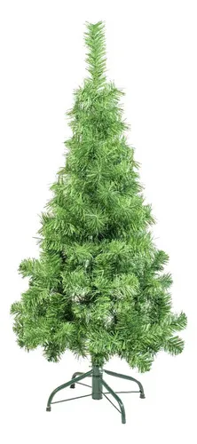 Producto Árbol De Navidad Tronador Slim Verde 1.20mts Base Metal Imagen
