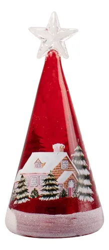 Producto Arbolito De Navidad 15cm Con Luz Decoracion Adorno Navideño Imagen