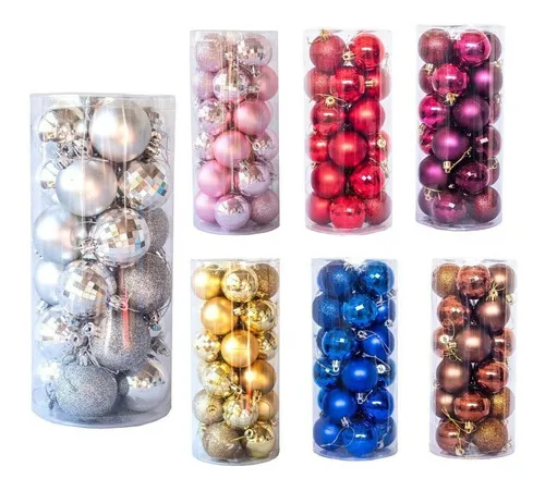 Producto Adornos De Navidad Set Esferas Navideñas 4cm X24 Bolas Imagen