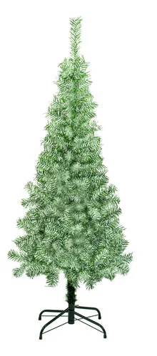 Producto Árbol De Navidad Tronador Slim Nevado 1.50mts Base Metal Imagen