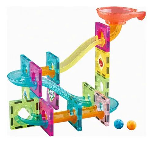 Producto Bloques Magneticos 47 Piezas Laberinto De Bolitas Para Armar Imagen