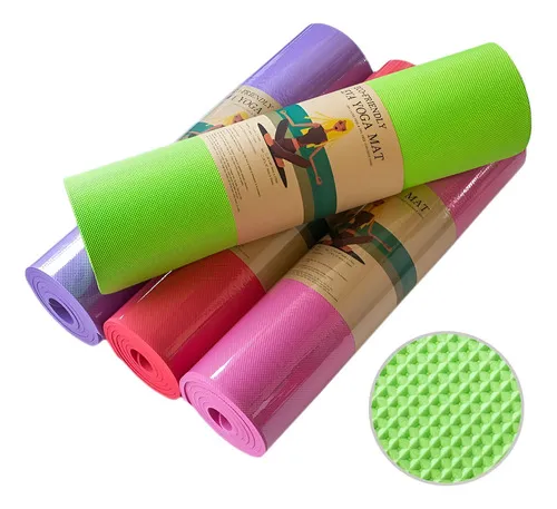 Producto Yoga Mat 8 Mm Colchoneta Pilates Fitness Antideslizante Imagen