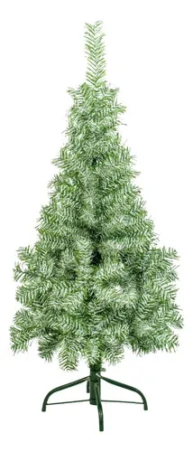 Producto Árbol De Navidad Tronador Slim Nevado 1.20mts Base Metal Imagen