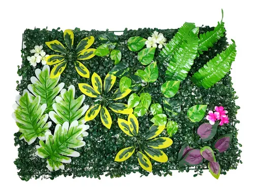 Producto Jardín Vertical Artificial Flores Decoración Verde 40x60cm Imagen