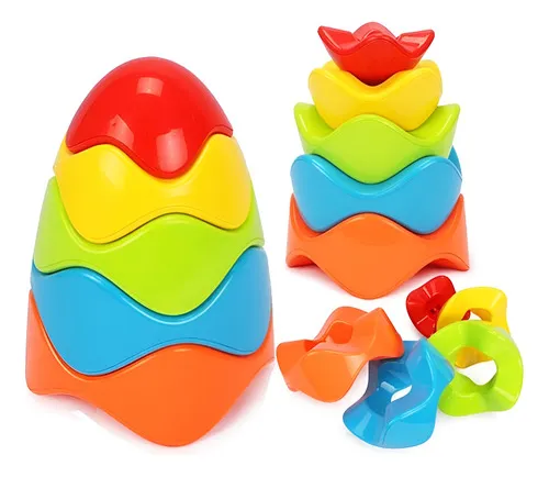 Producto Bloques Apilables Juguete Didáctico De Encastre Formas Bebe Imagen