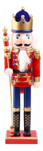 Producto Cascanueces Soldado De Madera 38 Cm Adorno Navidad Madera Imagen