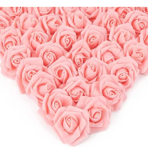 Producto Mini Rosas Flores Artificiales Decoracion Pack X50 Imagen