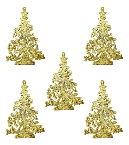 Producto Adorno Colgante Arbolito De Navidad Decoración Navideño X5 Imagen