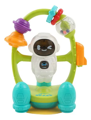 Producto Sonajero Para Bebes Maraca Astronauta Didáctico Color Blanco Imagen
