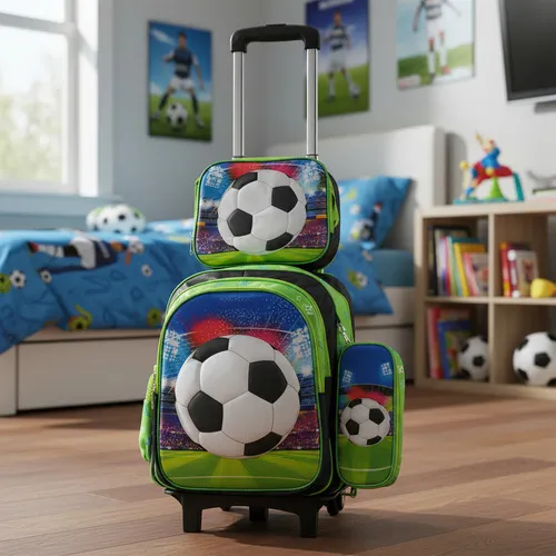 Producto Mochila Carrito Espalda Escolar 2 En 1 Canopla Lunchera Luz Imagen