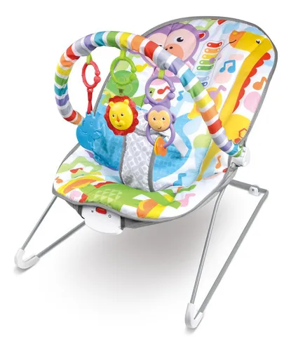 Producto Mecedora Silla Multicolor Para Bebe Con Vibración Y Sonajero Imagen