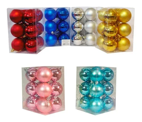 Producto Adornos Navideños Set Bolas De Navidad 7cm X12 Unidades Imagen