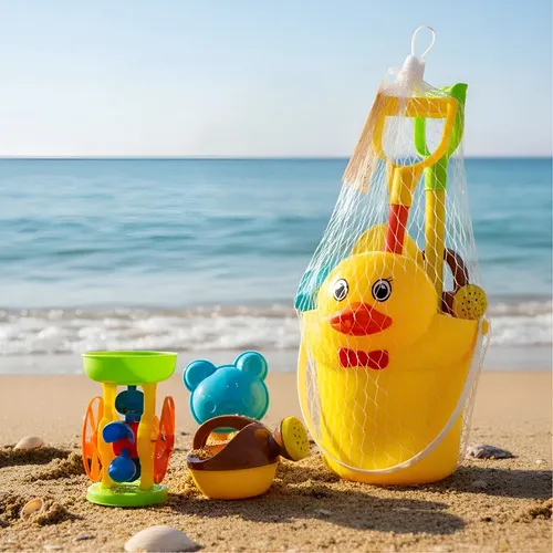 Producto Set Balde De Playa Juguete Para Arena Palas Molino Molde Imagen