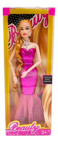 Producto Muñeca Fashion Articulada Con Trenzas Estilo Barbie Juguete Imagen