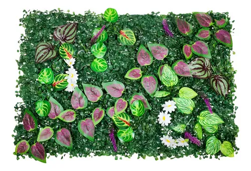 Producto Jardín Vertical Artificial Flores Interior Exterior 40x60cm Imagen