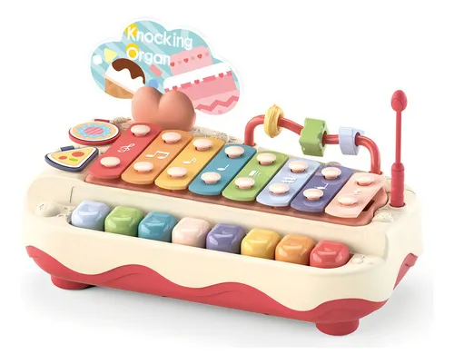 Producto Piano Xilófono Expreso Polar Juguete Musical Bebé 8 Teclas Plástico Blanco Imagen