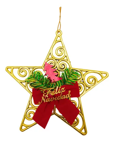 Producto Estrella Decoración Navideña Para Arbol Deco Puerta Imagen
