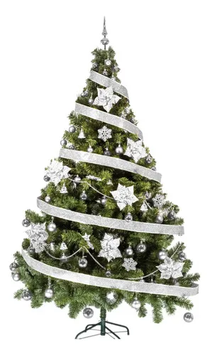 Producto Arbol De Navidad Tronador Lujo 2,10mts Con Adornos Kit X60 Imagen