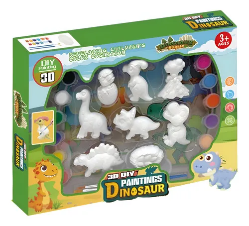 Producto Figuritas De Pintura Yeso Arte Niños Kit Graffiti Manualidad Imagen