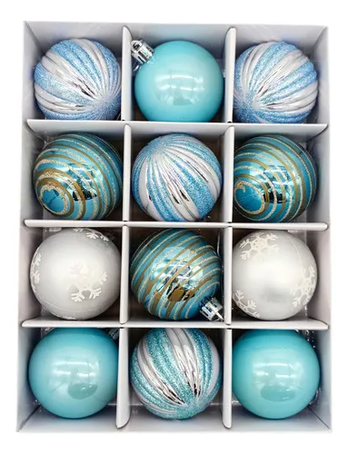 Producto Navidad Adornos Bolas Navideñas Decoradas 6cm X72 Piezas Imagen