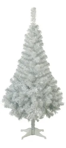 Producto Arbol De Navidad Canadian Spruce Arbolito Pino Blanco Plata 1.80 Mts Con Base Plástica Imagen